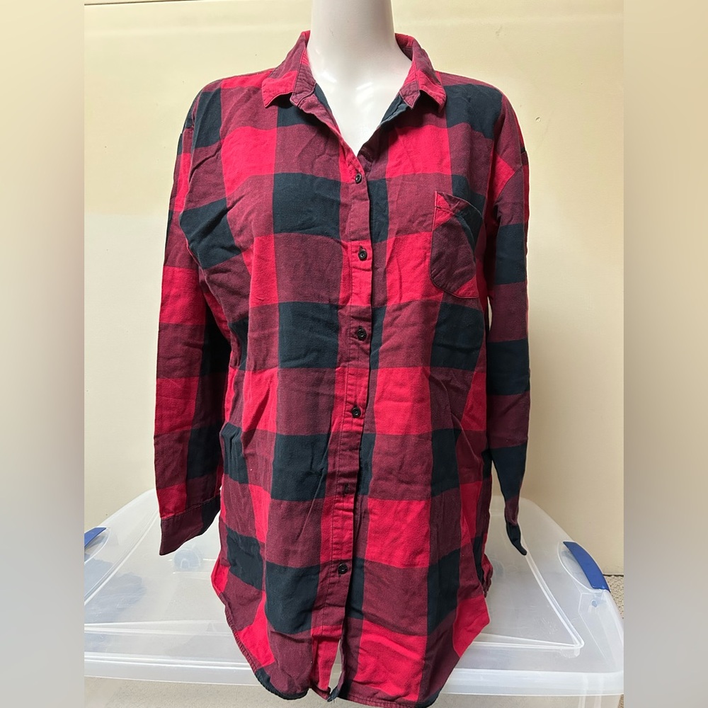 2/$20❤️- SHIRT | Women’s La Senza plaid PJ shirt size large